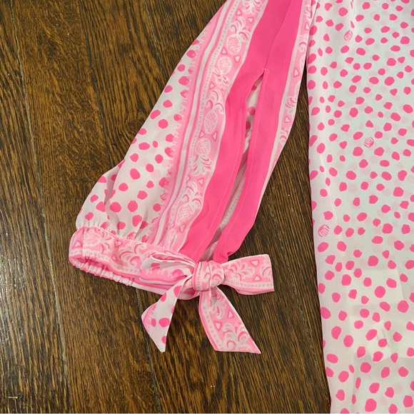 Lilly Pulitzer polka dot top size XS - Picture 3 of 4